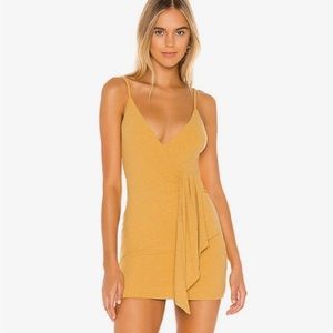 Privacy Please (Revolve) Yellow Fay Mini Dress NWOT